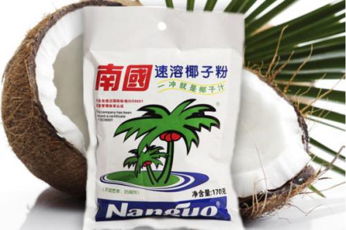 南国椰子粉：海南优质新鲜椰子为原材料